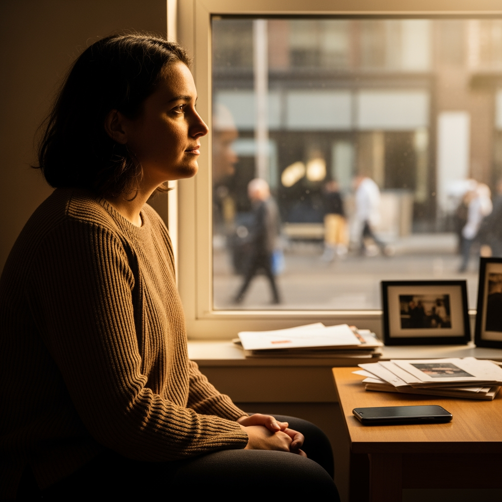 A moment of contemplation and distraction